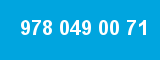 978 049 00 71 978 049 00 71